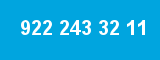922 243 32 11